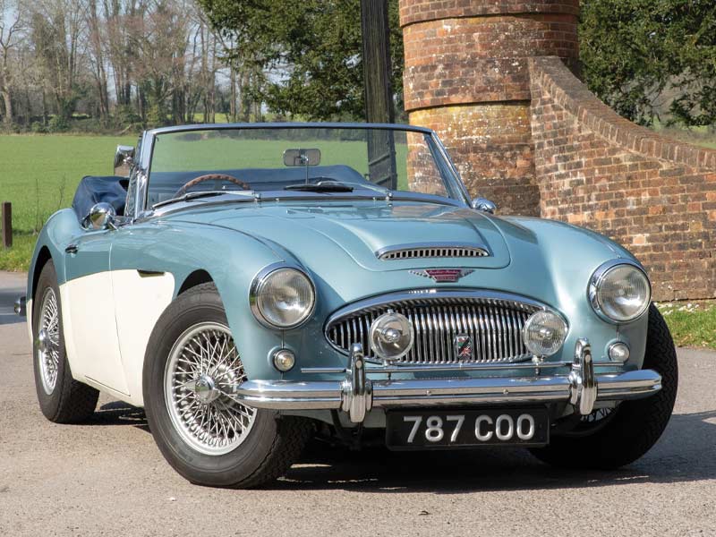 Year: 1963
Price: £80,000

• £30k Spent on Perfect Mechanicals
• UK RHD, Original Healey Blue
• Excellent Upgrades
• Fantastic to Drive